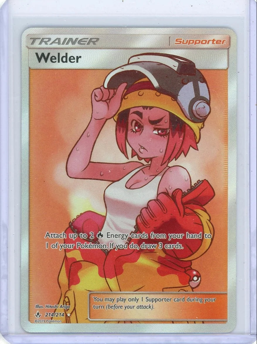 Welder Pokémon Sun & Moon Unbroken Bonds Trainer #214/214