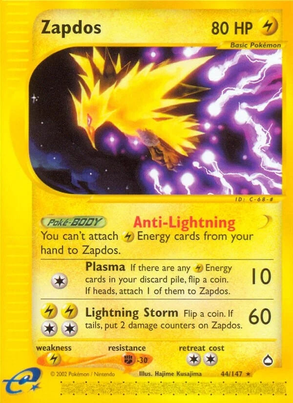 Zapdos (044/147) (Aquapolis) (AQ)