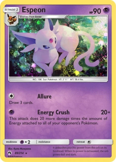 Espeon - 89/214 (Cosmos Holo) (089/214) (Blister Exclusives) (BLE)