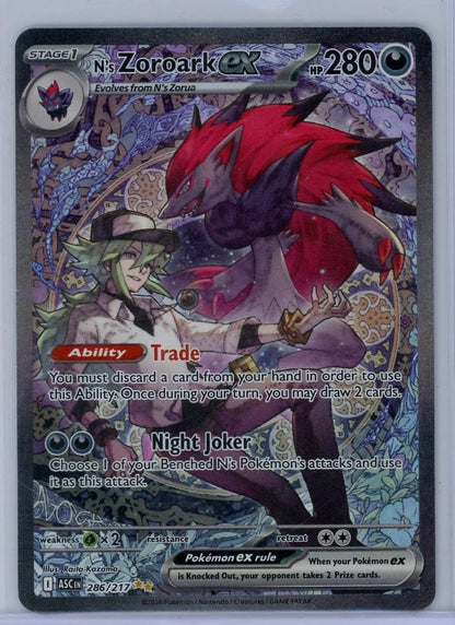 N's Zoroark Pokémon Ascended Heroes Special Illustration Rare #286/217