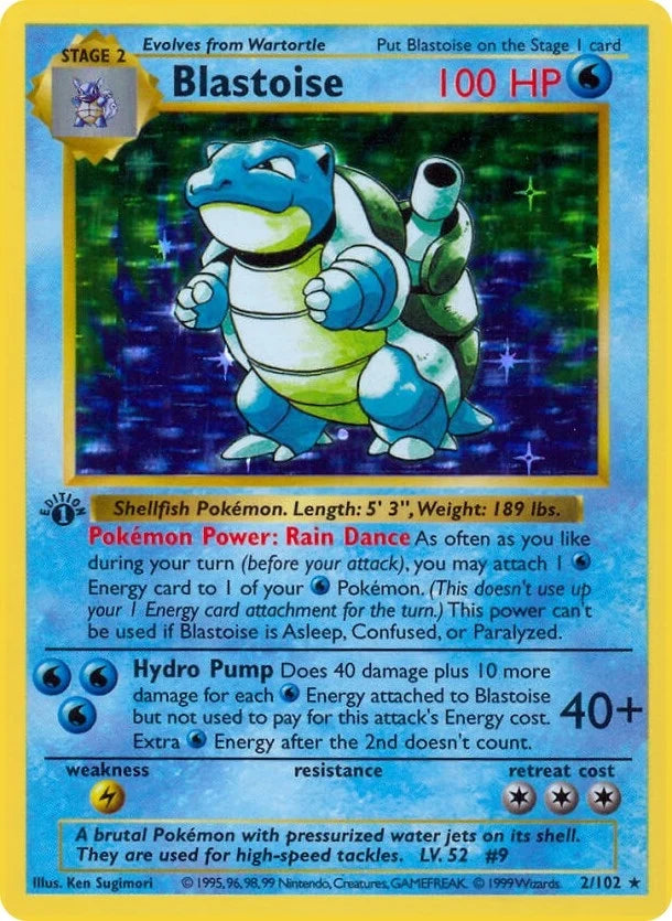 Blastoise (002/102) (Base Set (Shadowless)) (BSS)