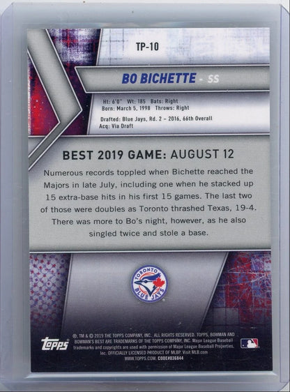 Bo Bichette 2019 Bowman's Best Gold Refractor #'d 04/50