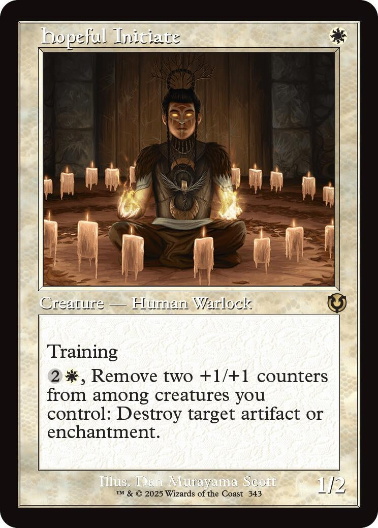 Hopeful Initiate (Retro Frame) (343) (Innistrad Remastered)