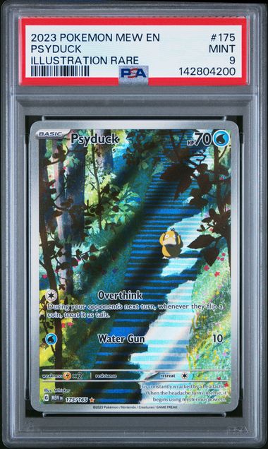 Psyduck Pokémon 151 Illustration Rare #175/165 PSA 9