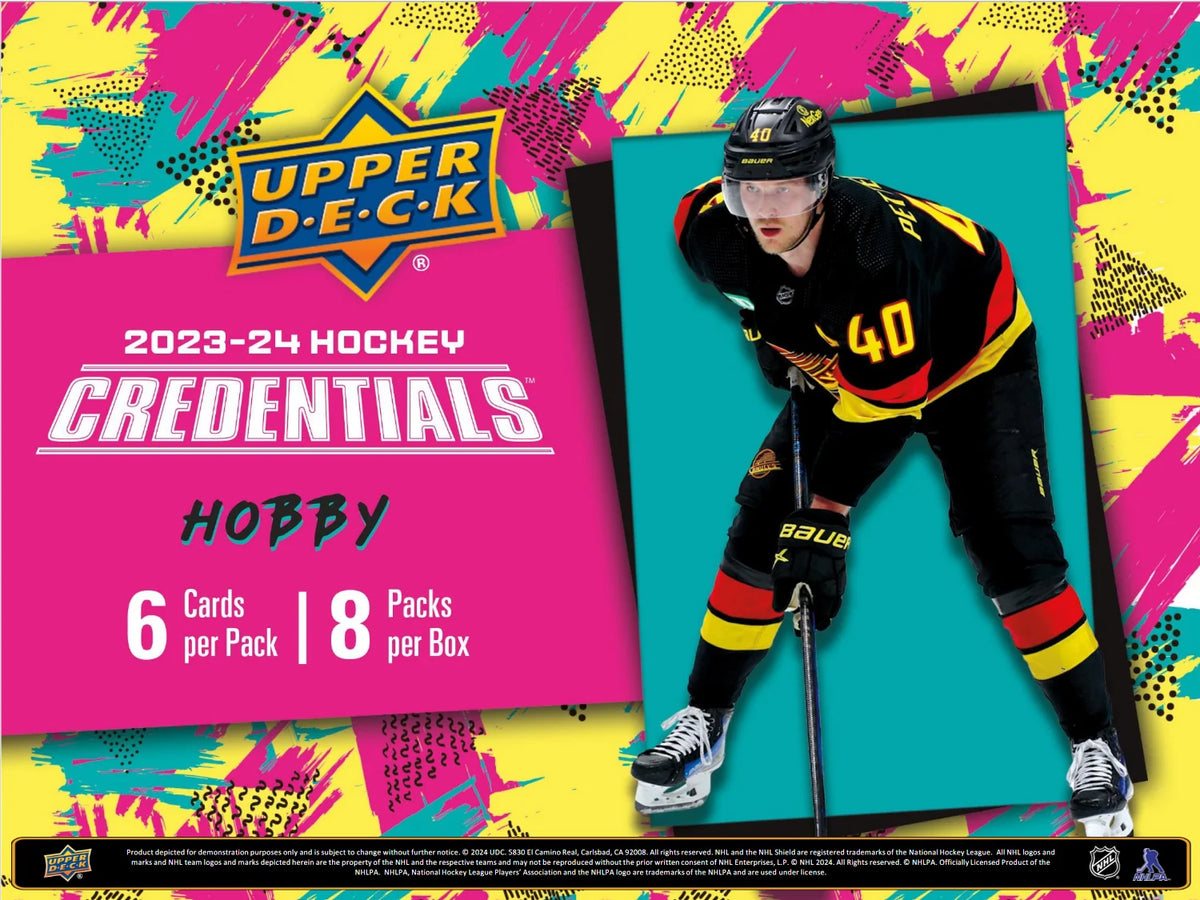 2023-24 Upper Deck Credentials Hockey Hobby Box