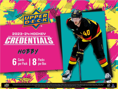 2023-24 Upper Deck Credentials Hockey Hobby Box