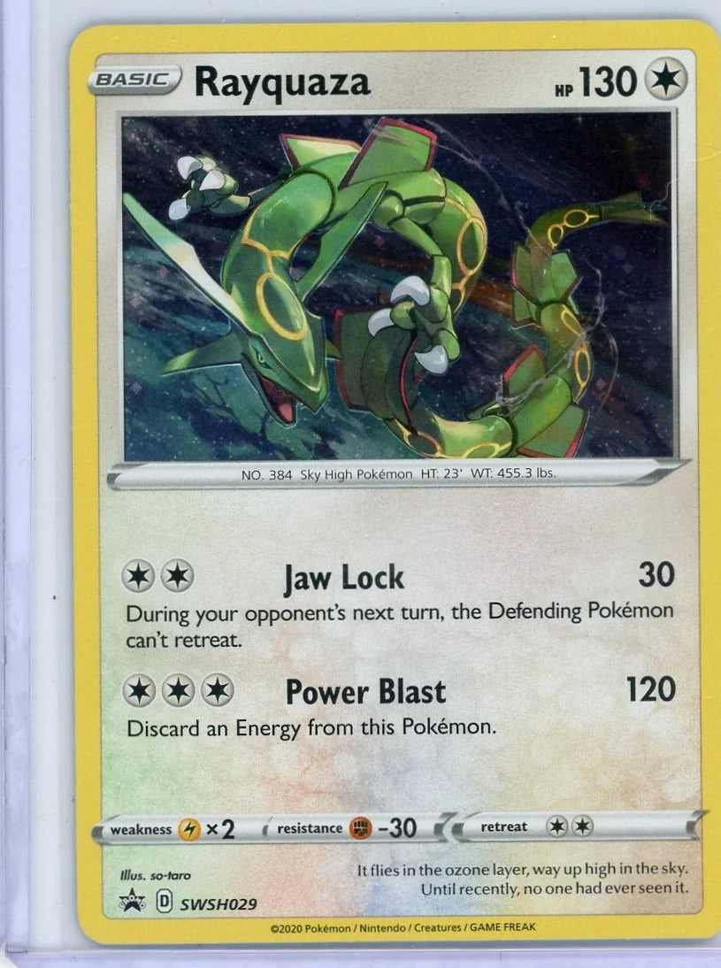 Rayquaza Pokémon Sword & Shield Black Star Promo #SWSH029