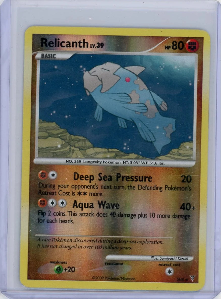 Relicanth Pokémon Supreme Victors Shiny Holo Rare #SH8 MP