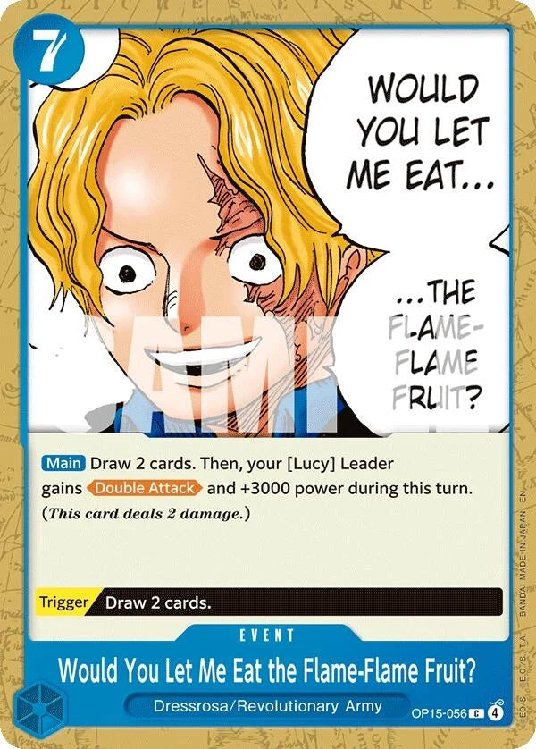 Would You Let Me Eat the Flame-Flame Fruit? (OP15-056) (Adventure on Kami's Island) (OP15-EB04)