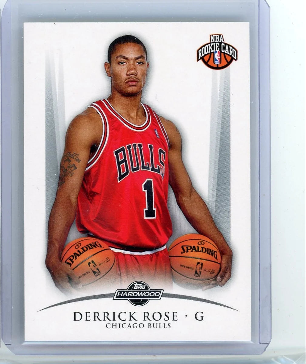 Derrick Rose 2008-09 Topps Hardwood #'d 1763/2009 (2 balls)