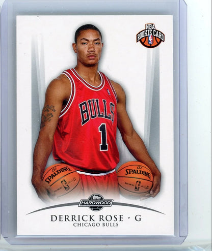 Derrick Rose 2008-09 Topps Hardwood #'d 1763/2009 (2 balls)