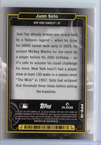 Juan Soto 2024 Topps Cosmic Chrome Planetary Pursuit The Sun