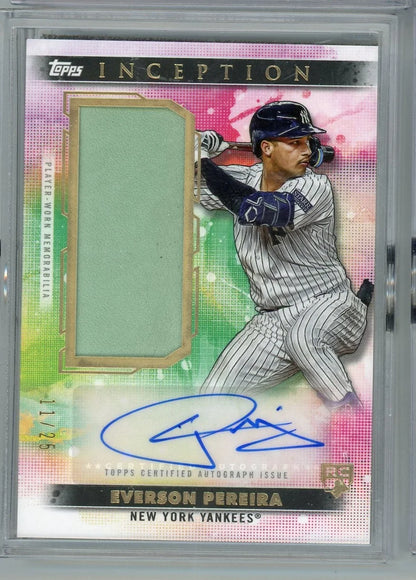 Everson Pereira 2024 Topps Inception Game Fielding Glove RPA #'d 11/25