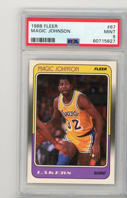 Magic Johnson 1988 Fleer #67 PSA 9