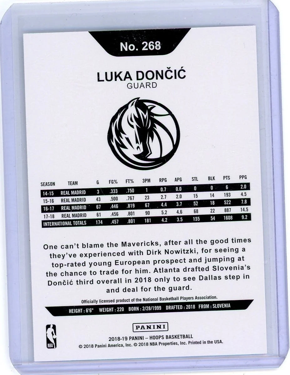 Luka Dončić 2018-19 Panini NBA Hoops RC