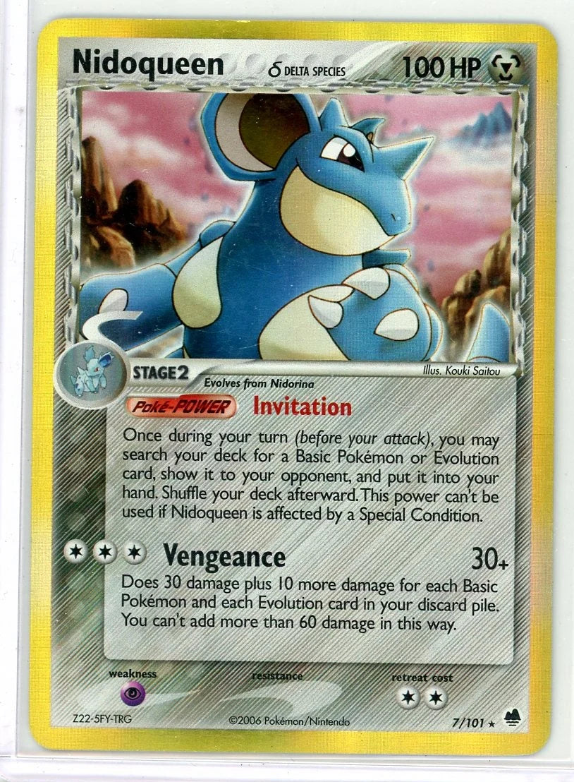 Nidoqueen Pokémon Delta Species Holo #7/101 (LP/MP)