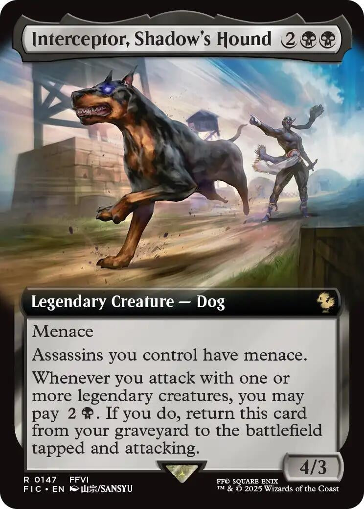 Interceptor, Shadow's Hound (Extended Art) (147) (FINAL FANTASY)