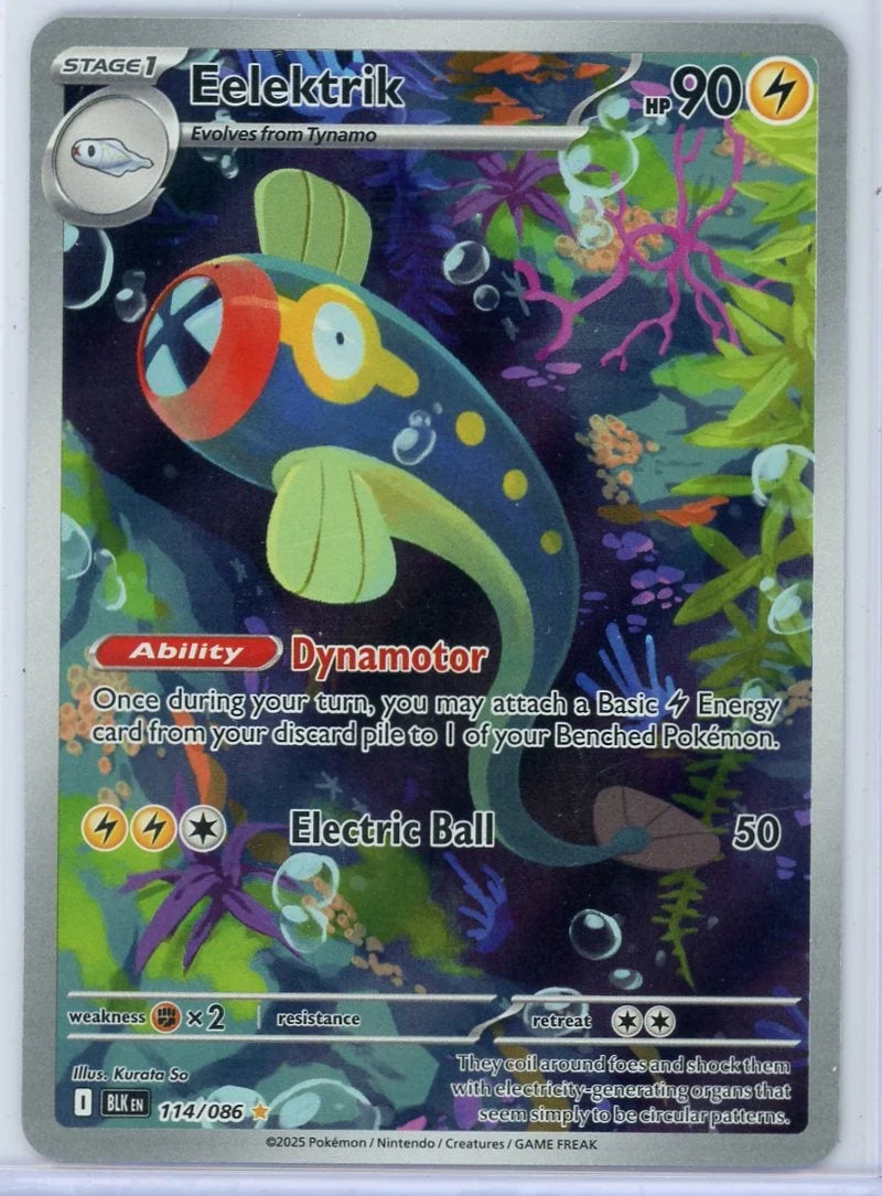 Eelektrik 2025 Pokémon Black Bolt #114/086