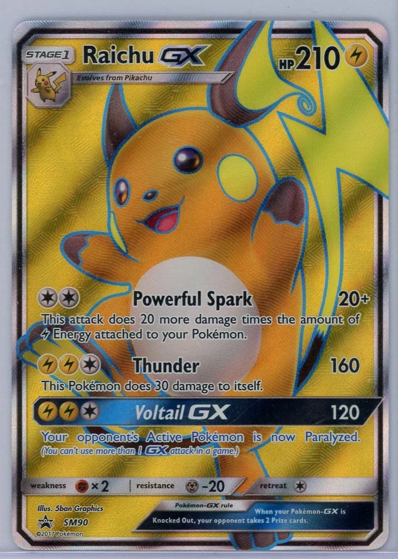 Raichu GX Pokémon Black Star Promo #SM90