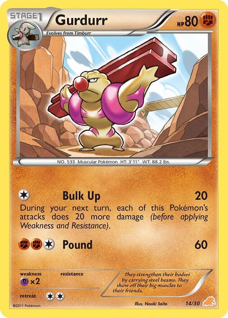 Gurdurr (14/30) (BW Trainer Kit: Excadrill & Zoroark) (BLW)