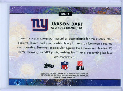 Jaxson Dart 2025 Topps Cosmic Chrome Stars in the Night Rookie