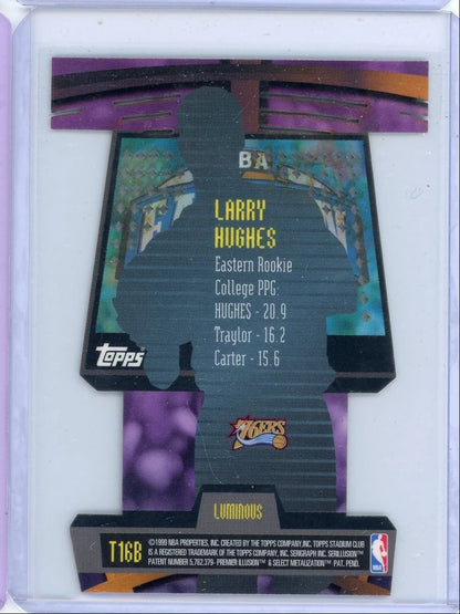 Larry Hughes 1999 Topps Stadium Club Triumvirates die-cut
