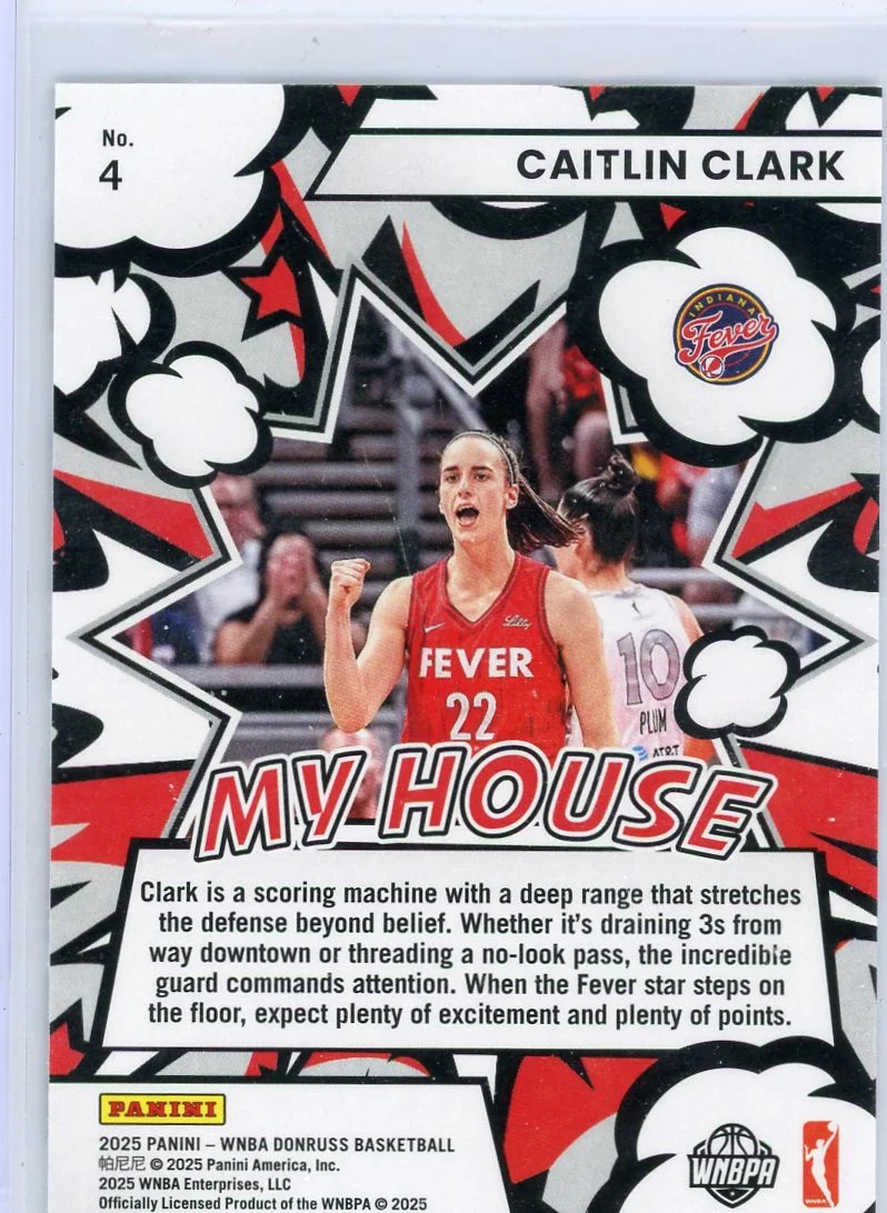 Caitlin Clark 2025 Panini Donruss My House Press Proof