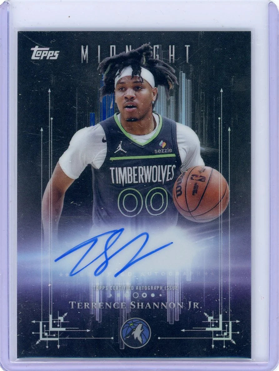 Terrence Shannon Jr. 2025-26 Topps Midnight Dark Marks Auto