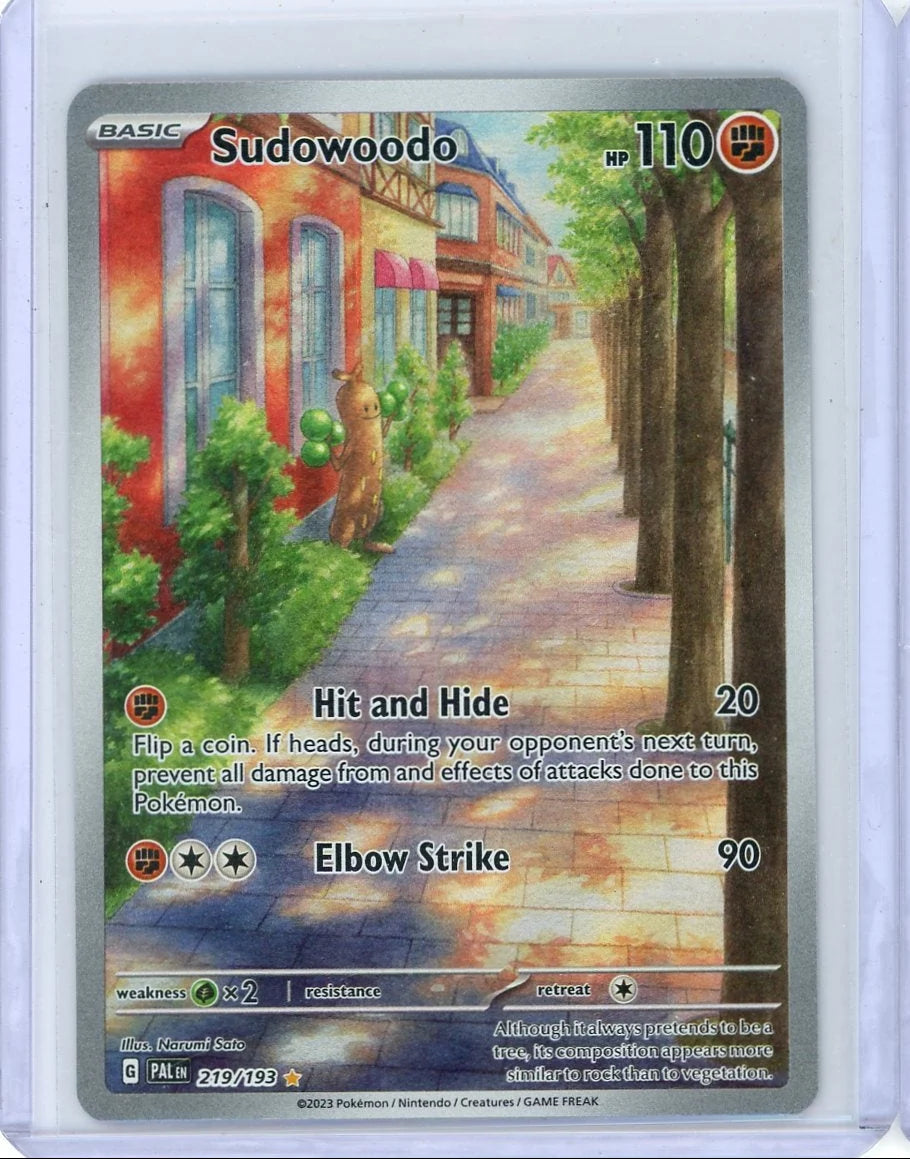 Sudowoodo Pokémon Paldea Evolved Illustration Rare #219/193