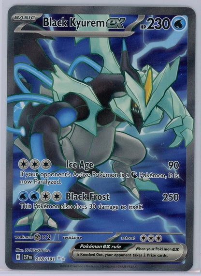 Black Kyurem ex Pokémon Surging Sparks Ultra Rare #218/191