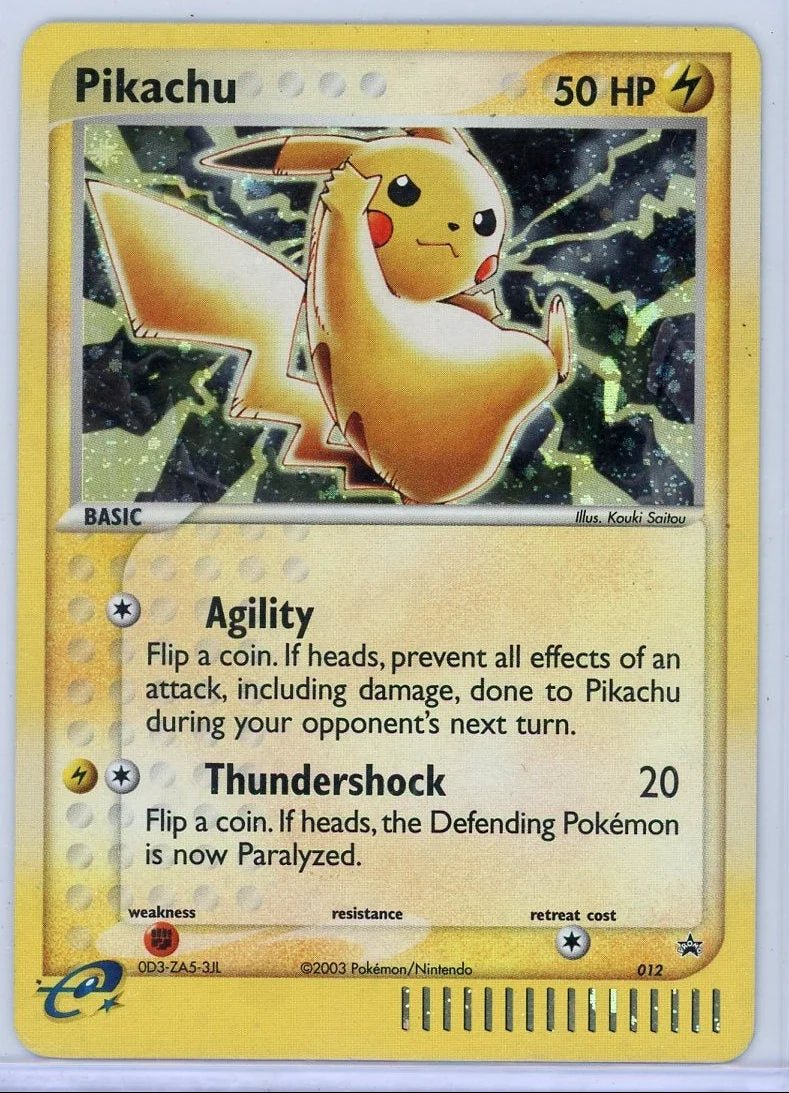 Pikachu 2003 Pokémon Nintendo Promo holo #012 MP/HP