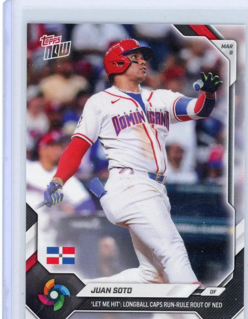 Juan Soto 2026 Topps Now World Baseball Classic 'Let Me Hit'
