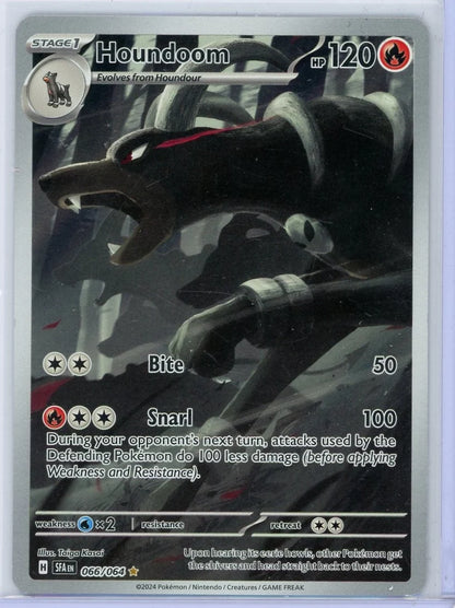 Houndoom 2024 Pokemon Shrouded Fable Illustration rare #066/064