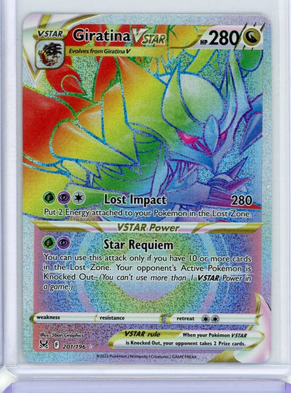 Giratina Vstar Pokémon Lost Origin Secret Rare #201/196