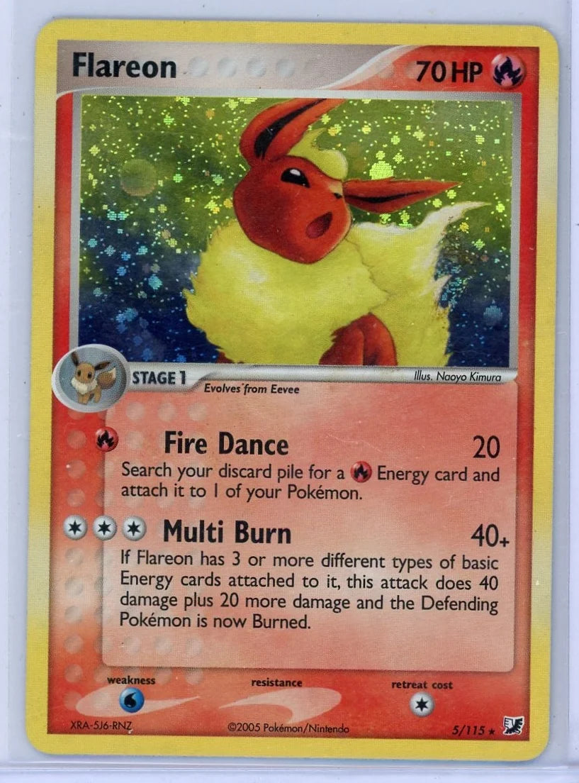 Flareon Pokémon Unseen Forces Holo #5/115 (MP)