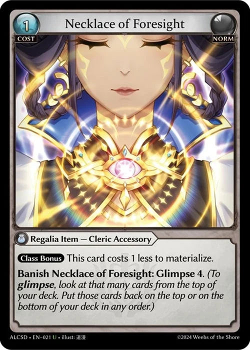 Necklace of Foresight (021) (Alchemical Revolution Starter Decks) (ALCSD)