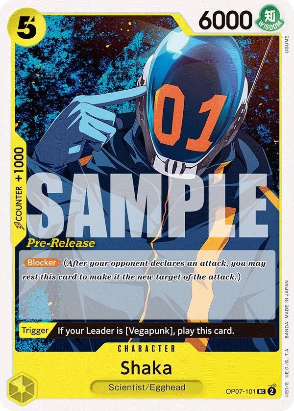 Shaka (OP07-101) (500 Years in the Future Pre-Release Cards) (OP07 PRE)