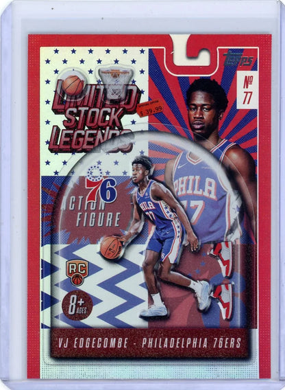 VJ Edgecomb 2025-26 Topps Limited Stock Legends RC