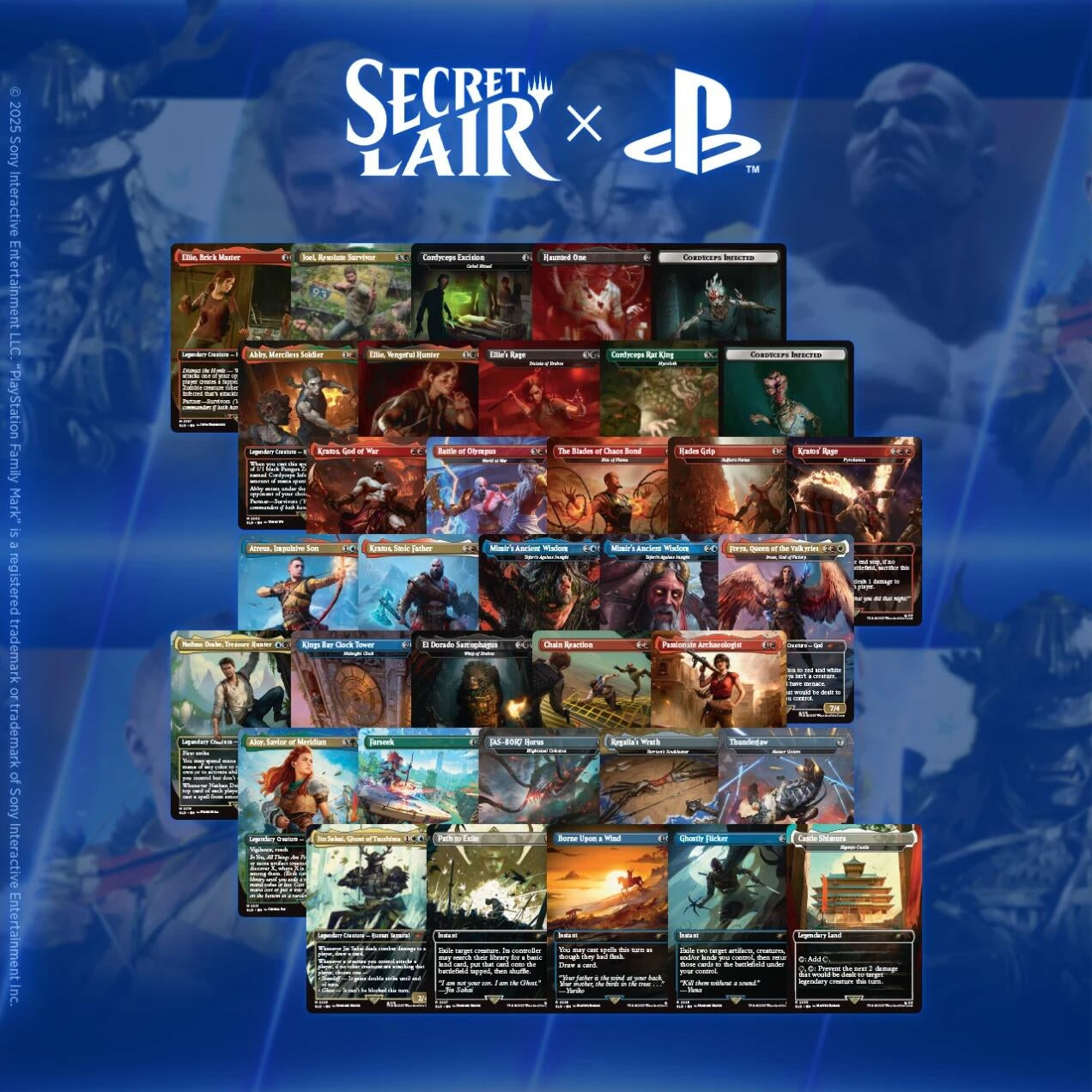 Secret Lair x Playstation Superdrop: Non-Foil Trophy Bundle
