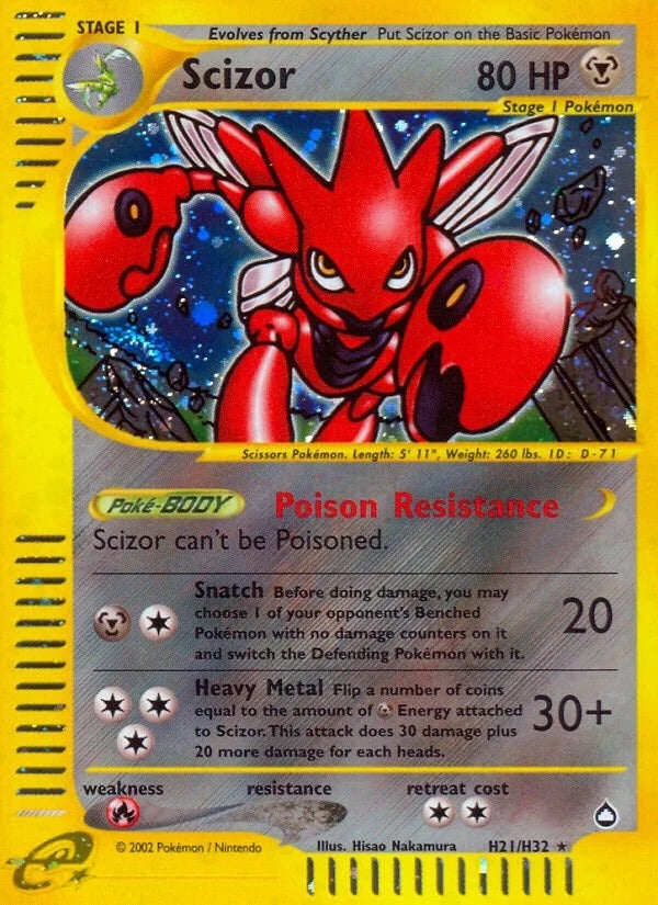 Scizor (H21) (H21/H32) (Aquapolis) (AQ)