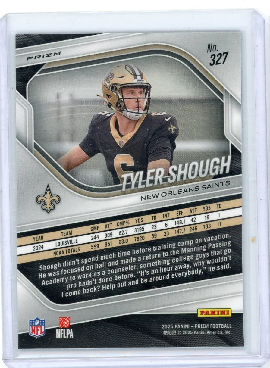 Tyler Shough 2025 Panini Prizm Lazer RC
