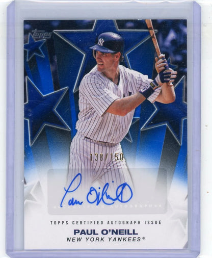 Paul O'Neill 2025 Topps Baseball Stars autograph blue #'d 138/150