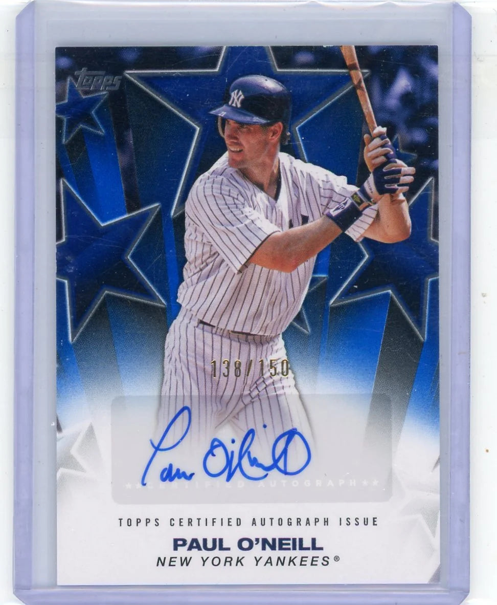Paul O'Neill 2025 Topps Baseball Stars autograph blue #'d 138/150