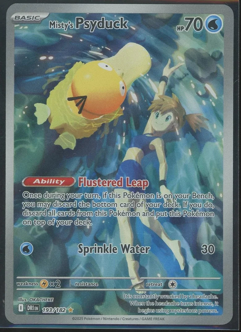 Misty's Psyduck 2025 Pokémon Destined Rivals #193/182