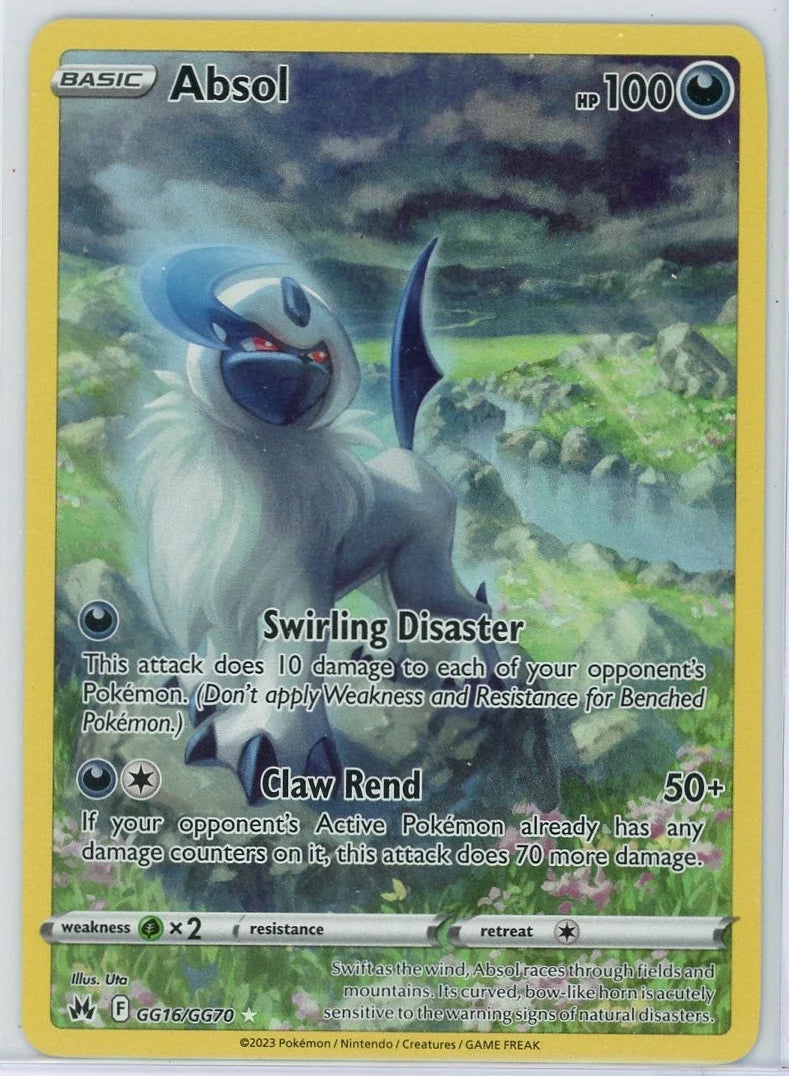 Absol Pokémon Crown Zenith Galarian Gallery #GG16/GG70