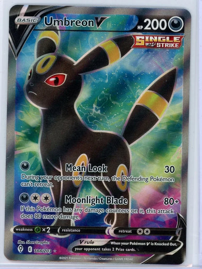 Umbreon V Pokémon Evolving Skies Ultra Rare #188/203