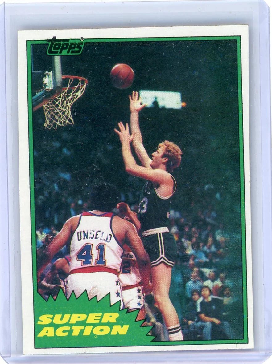 Larry Bird 1981 Topps Super Action