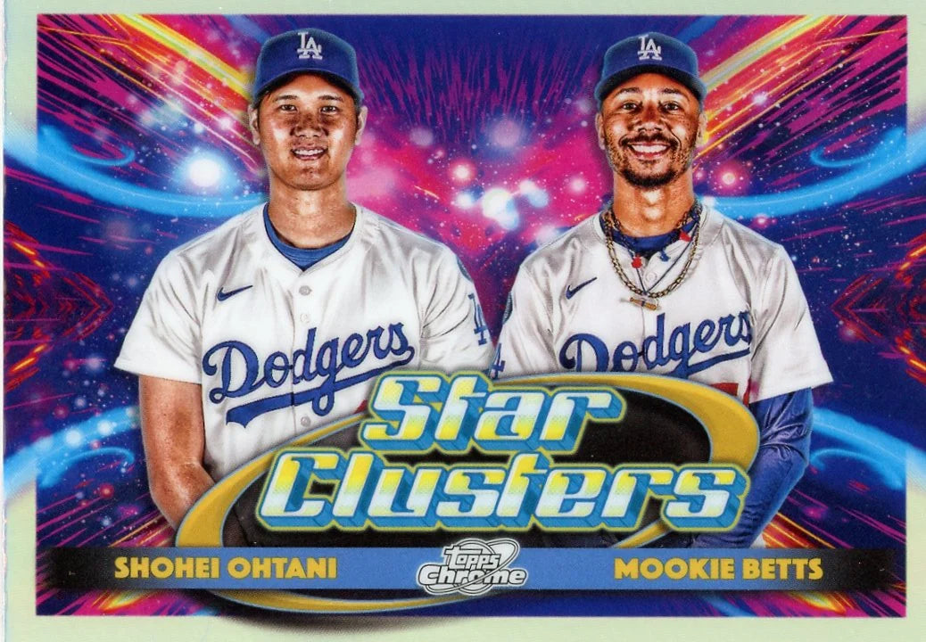 2025 Topps Chrome Star Clusters #DSC-4 Shohei Ohtani and Mookie Betts