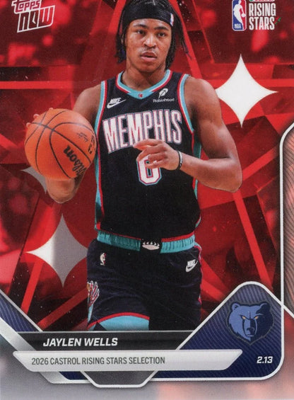 Jaylen Wells 2026 Topps NOW Rising Stars #RS6