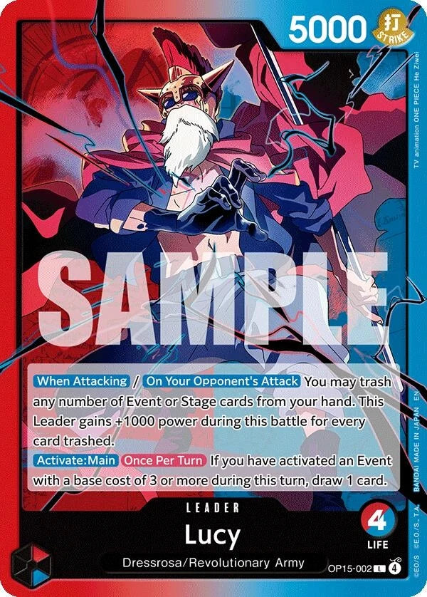 Lucy (OP15-002) (Adventure on Kami's Island) (OP15-EB04)